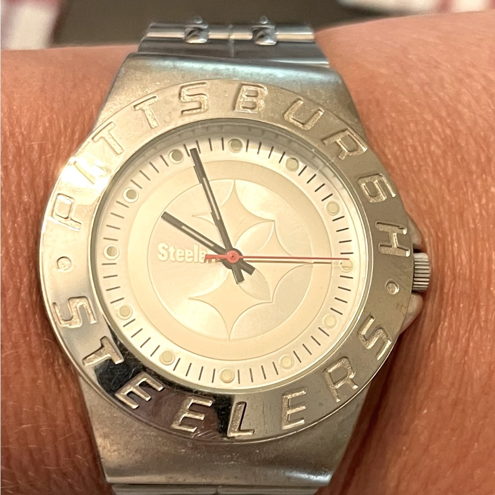 Steelers Silver Watch